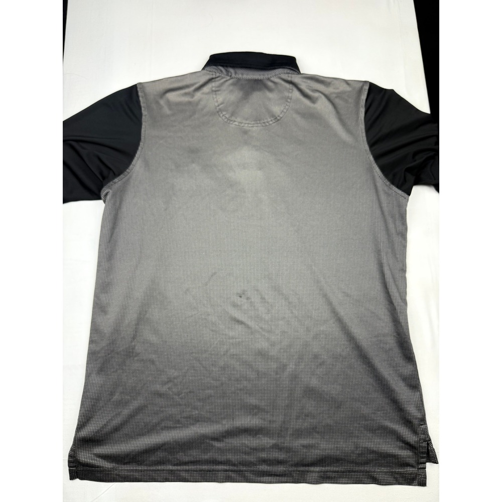 Fairway and Greene Polo Shirt Medium Grey Black Old Course St Andrews Links Tech - Picture 6 of 6